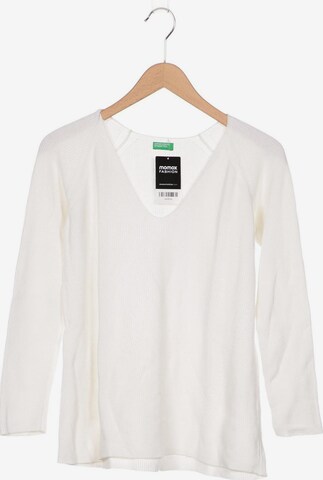 UNITED COLORS OF BENETTON Sweater & Cardigan in L in White: front