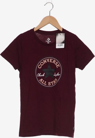CONVERSE T-Shirt XS in Rot: predná strana