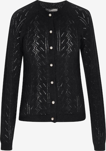 DreiMaster Vintage Gebreid vest 'Vintage' in Zwart: voorkant