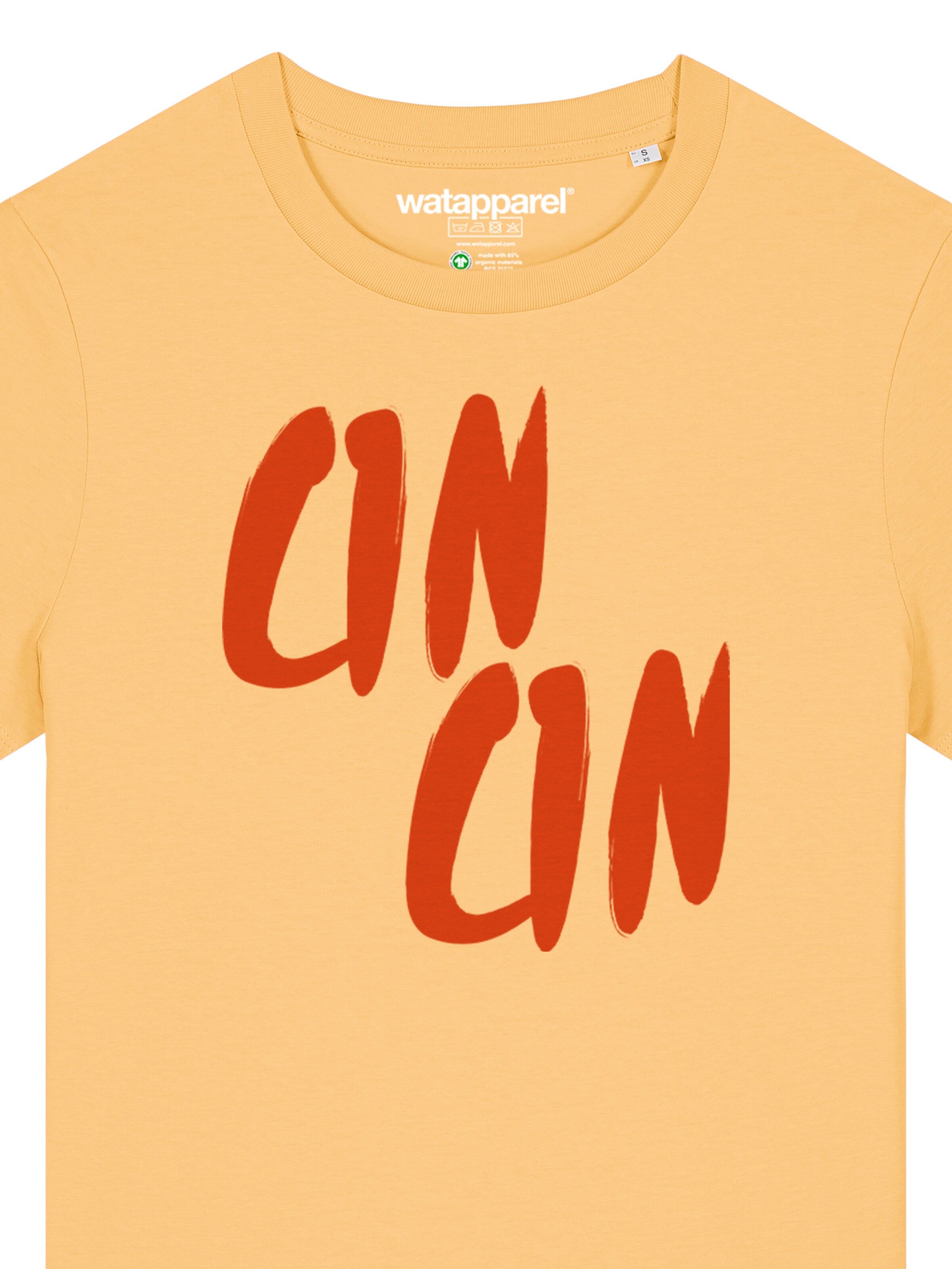 Maglietta 'Cin Cin' di Watapparel in giallo