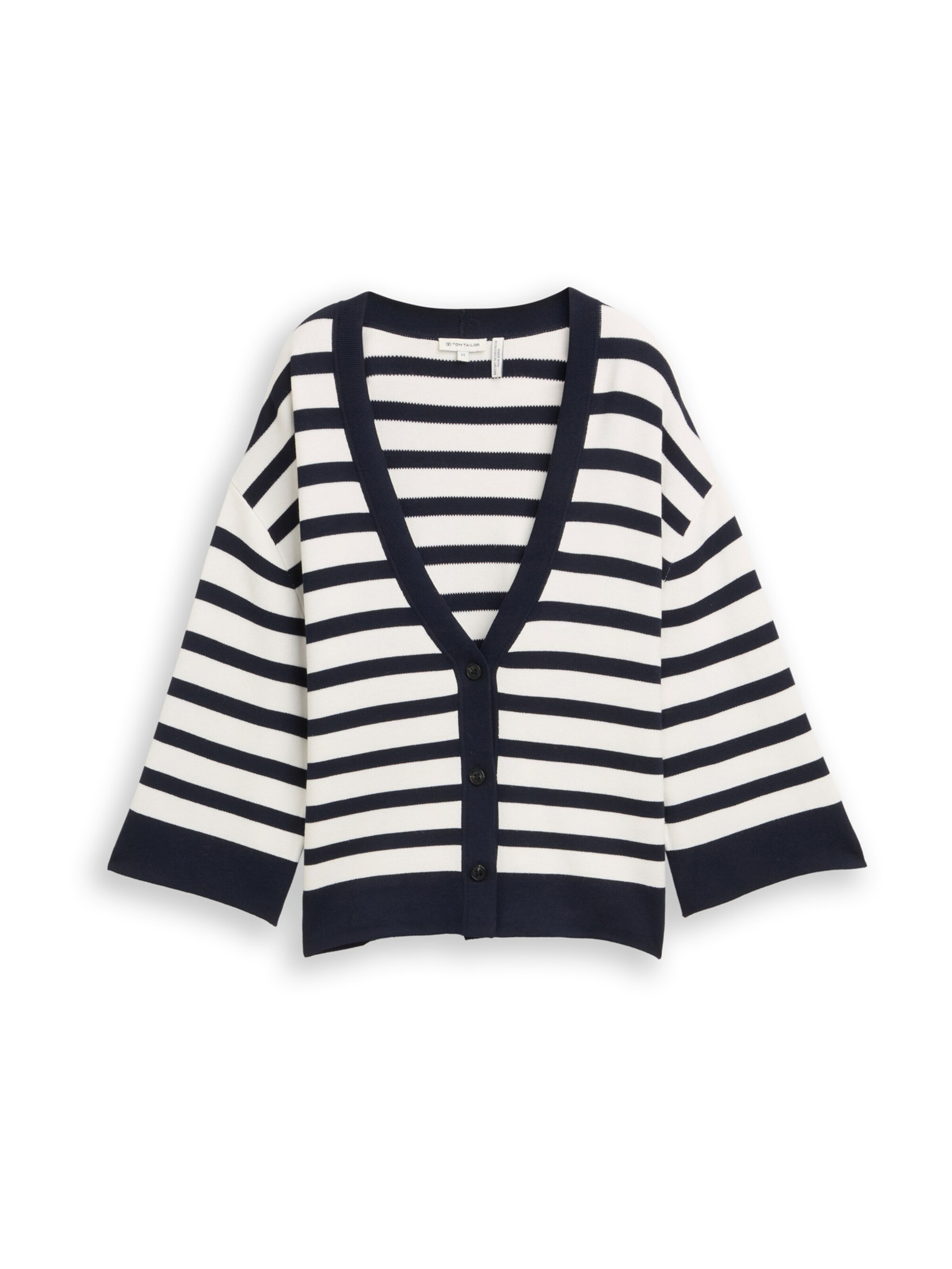 Geacă tricotată de la TOM TAILOR pe albastru: față