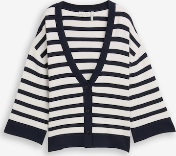 Geacă tricotată de la TOM TAILOR pe albastru: față