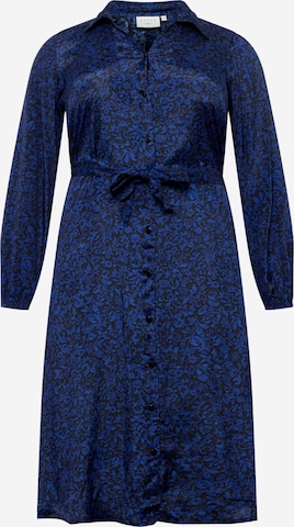 KAFFE CURVE Shirt Dress 'Mirana' in Blue: front