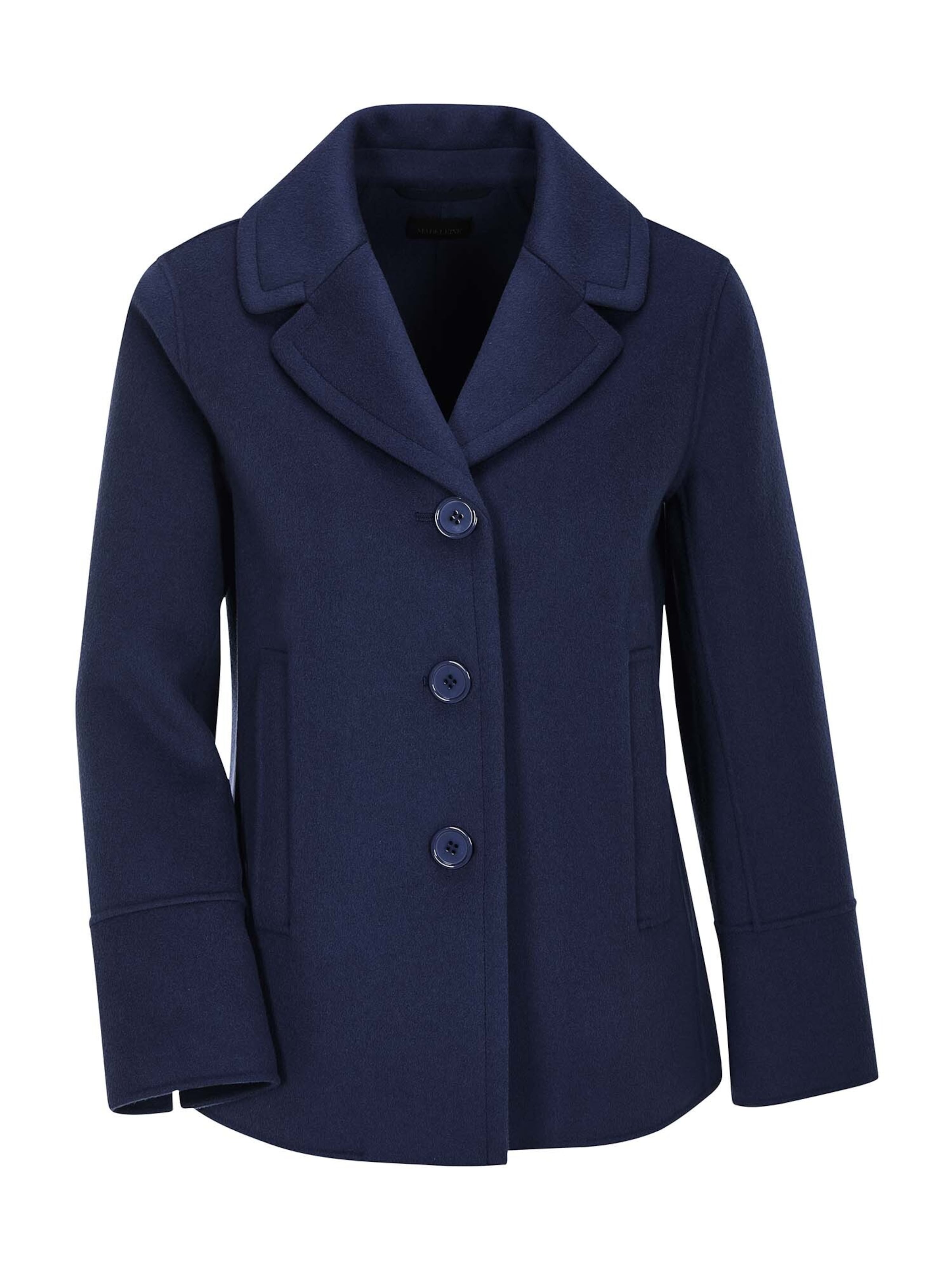 MADELEINE Mantel in Blau: Vorderseite