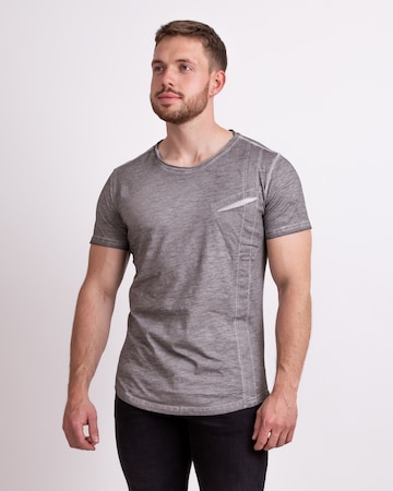 Key Largo Regular Fit T-Shirt 'Philippo' in Grau: predná strana