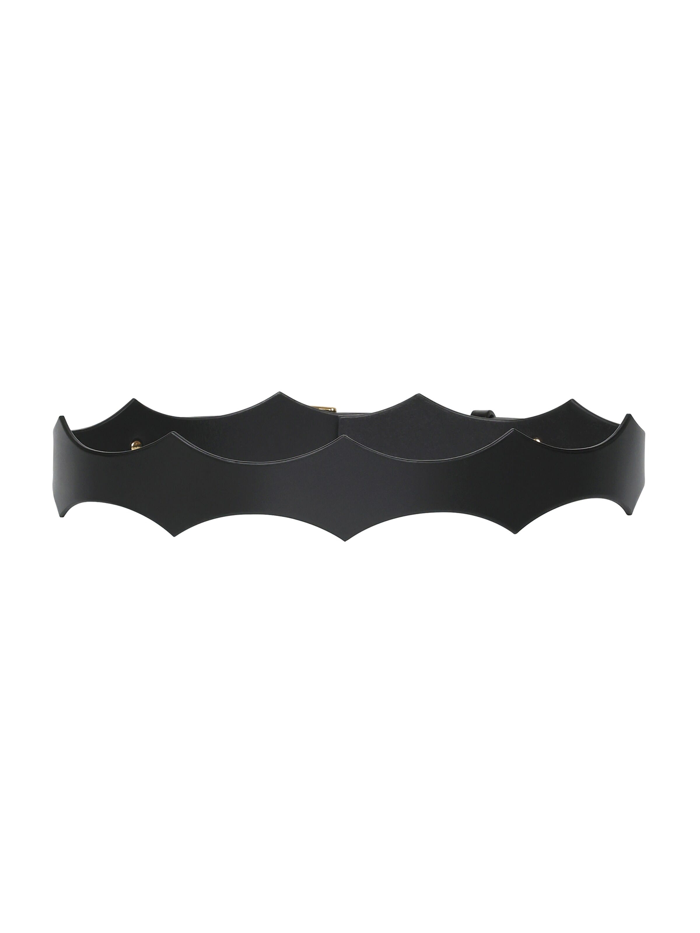 Haute Cuir Belt 'Fynn' in Black: front