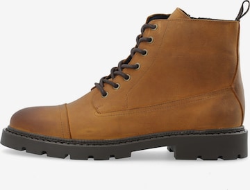 Bianco Lace-up boot 'JEFF' in Brown: front
