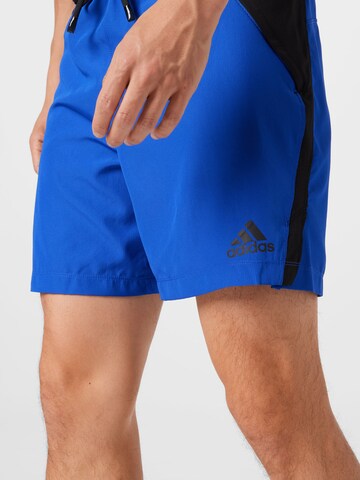 ADIDAS SPORTSWEAR Loose fit Workout Pants in Blue