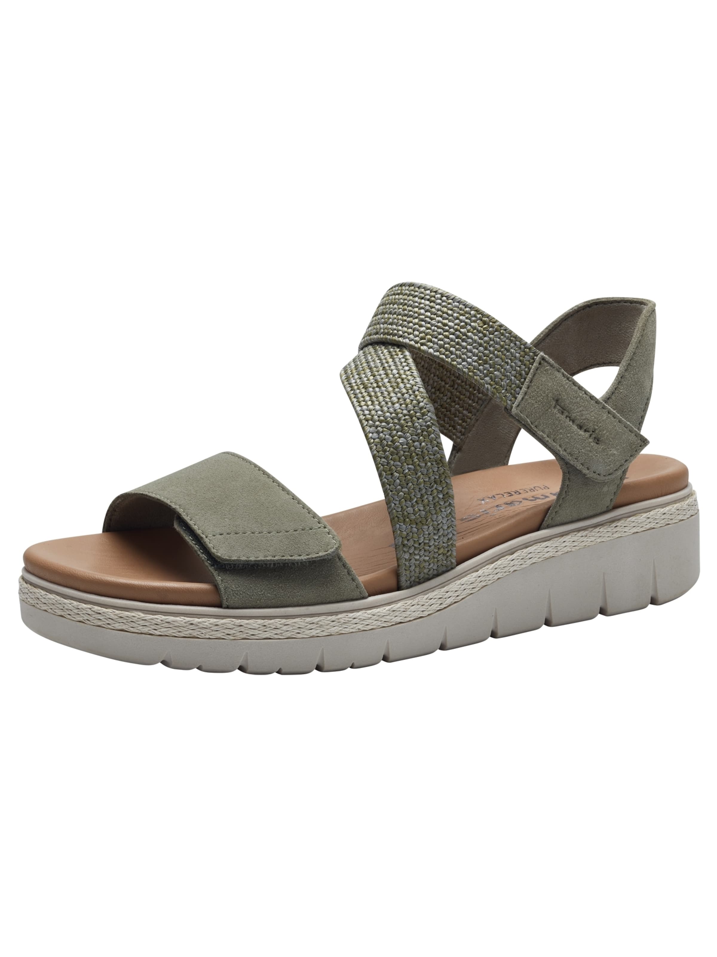 Tamaris - Sandália em verde: frente