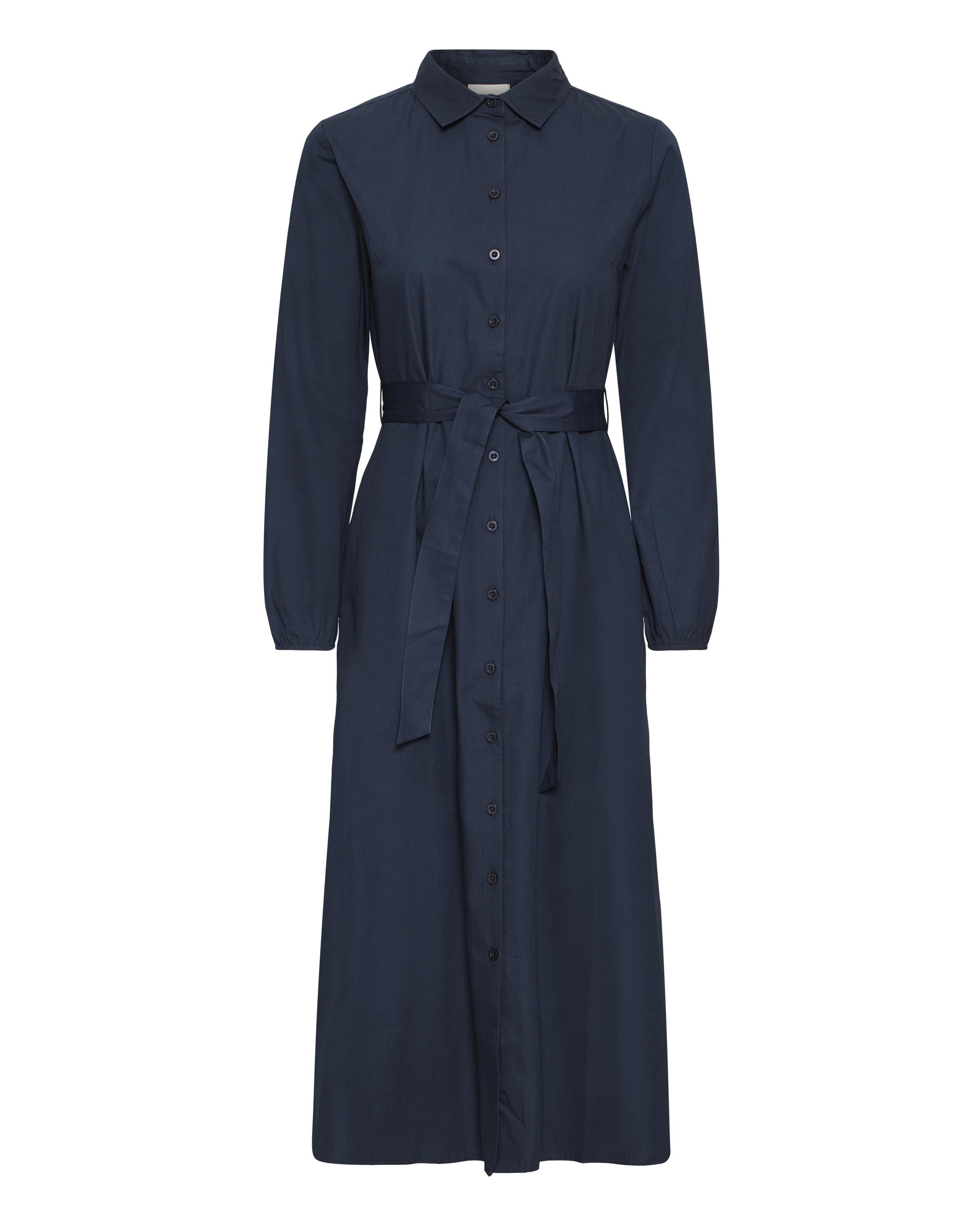 Robe-chemise 'FANTY' ICHI en bleu : devant