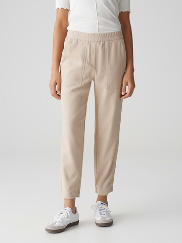 OPUS Дънки Tapered Leg Панталон 'Myha' в бежово: отпред