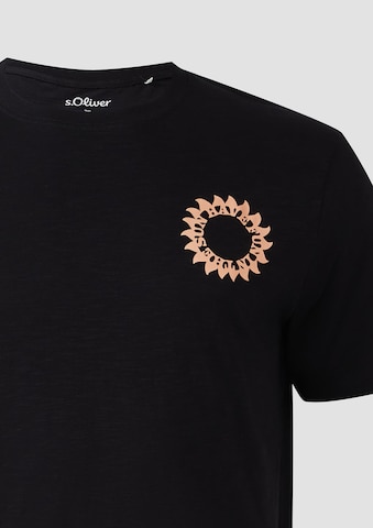 s.Oliver T-Shirt in Schwarz