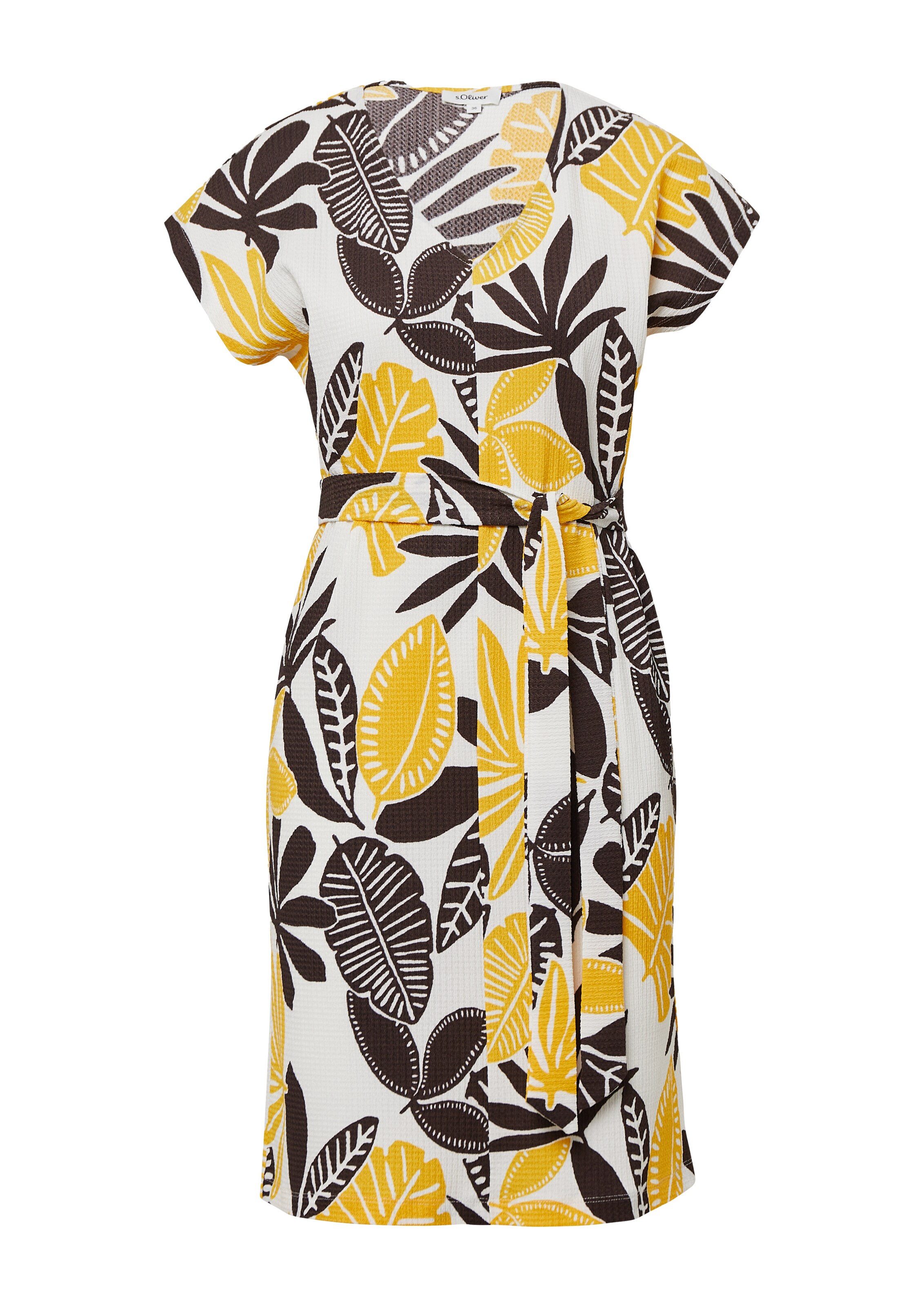 s.Oliver Jurk in Beige: voorkant