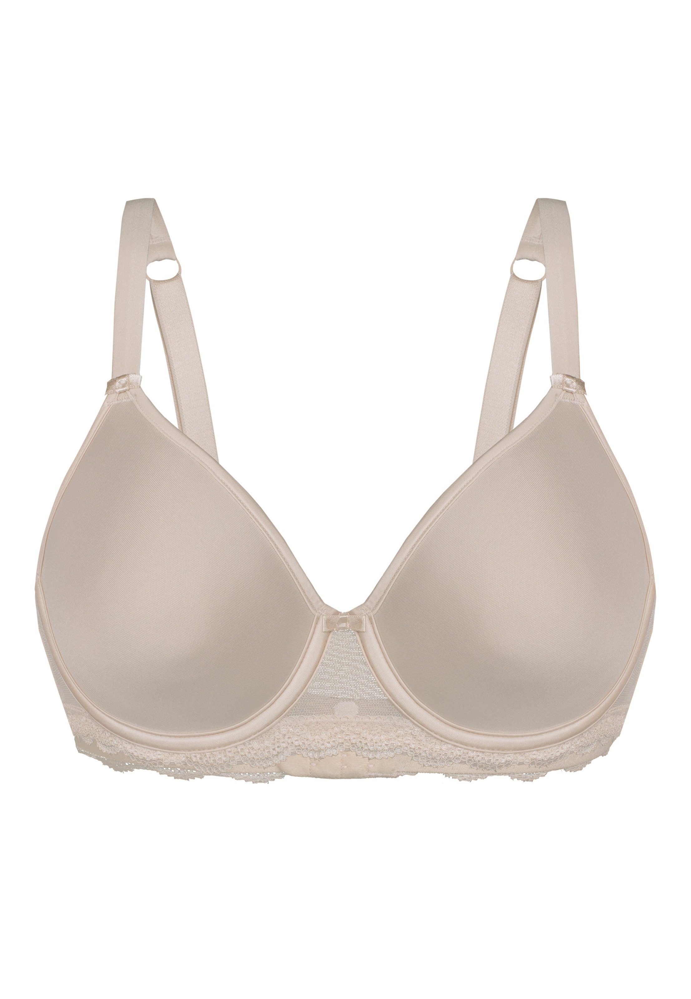 sassa T-Shirt BH 'DOTTED MESH' in Beige: Vorderseite