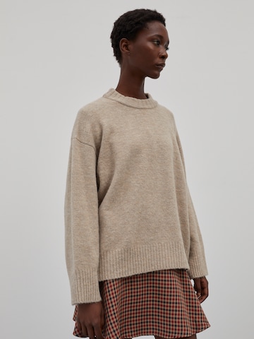 Pull-over 'Elyse' EDITED en beige : devant