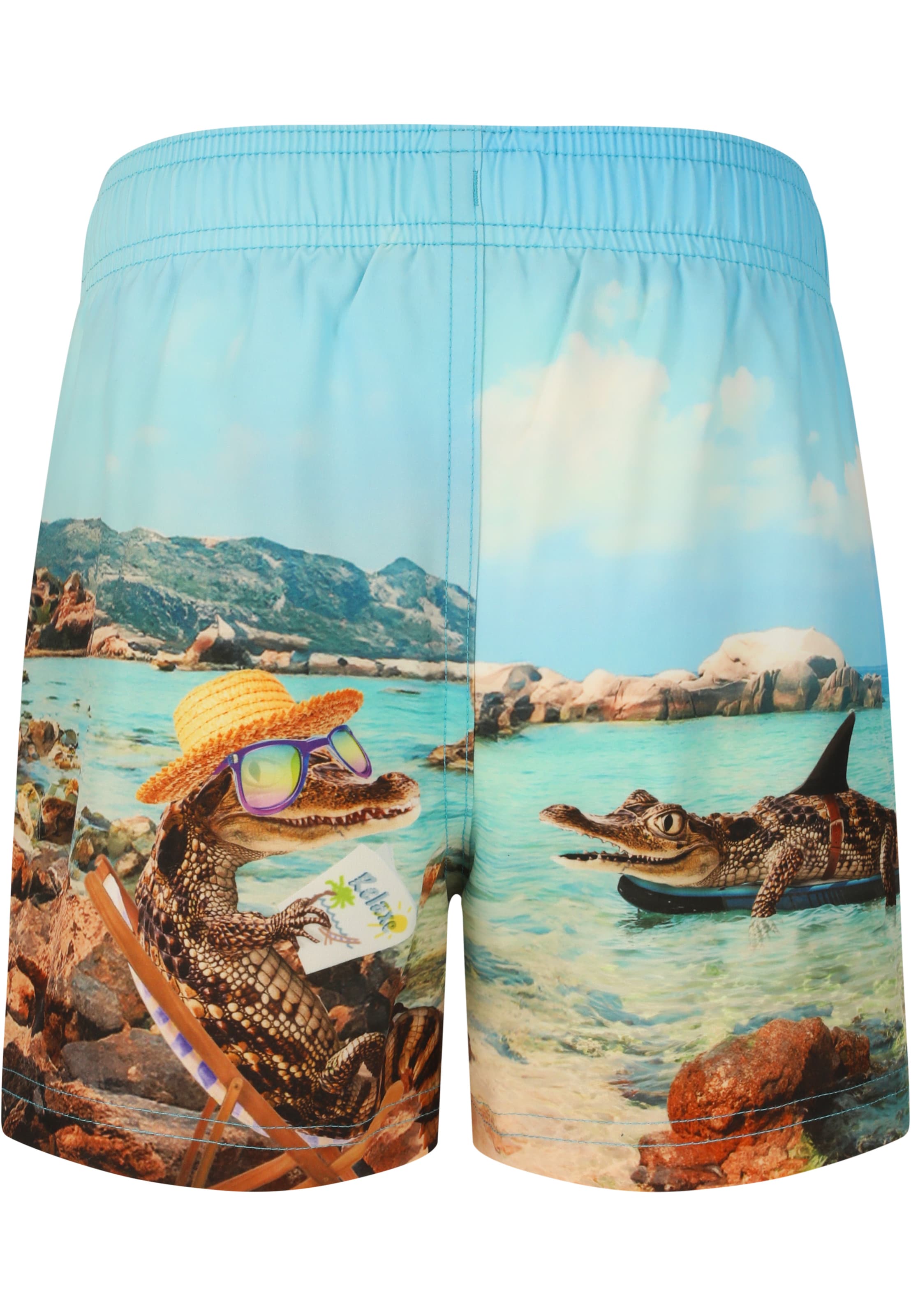 ZigZag Board Shorts 'Sealife' in Blue