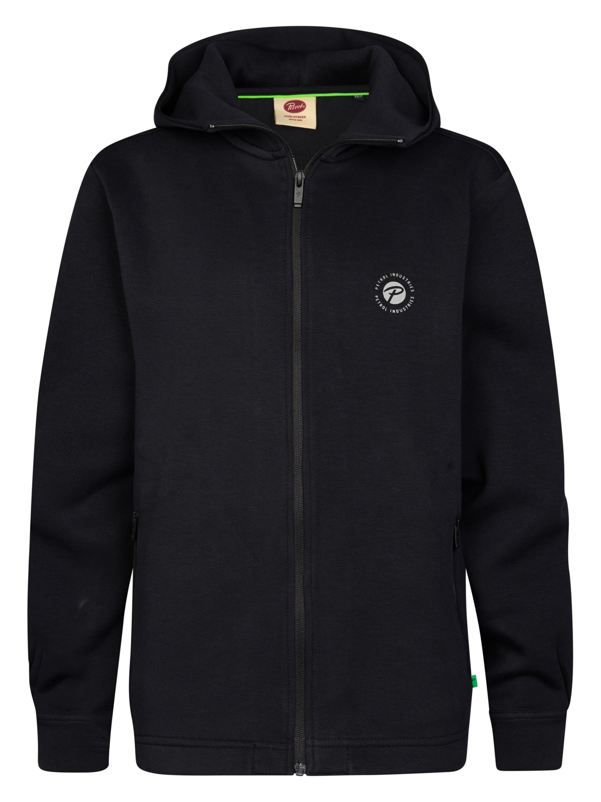 Petrol Industries Sweatshirt in Zwart: voorkant