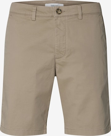Pantaloni chino 'SLHPOUL' di SELECTED in beige: frontale