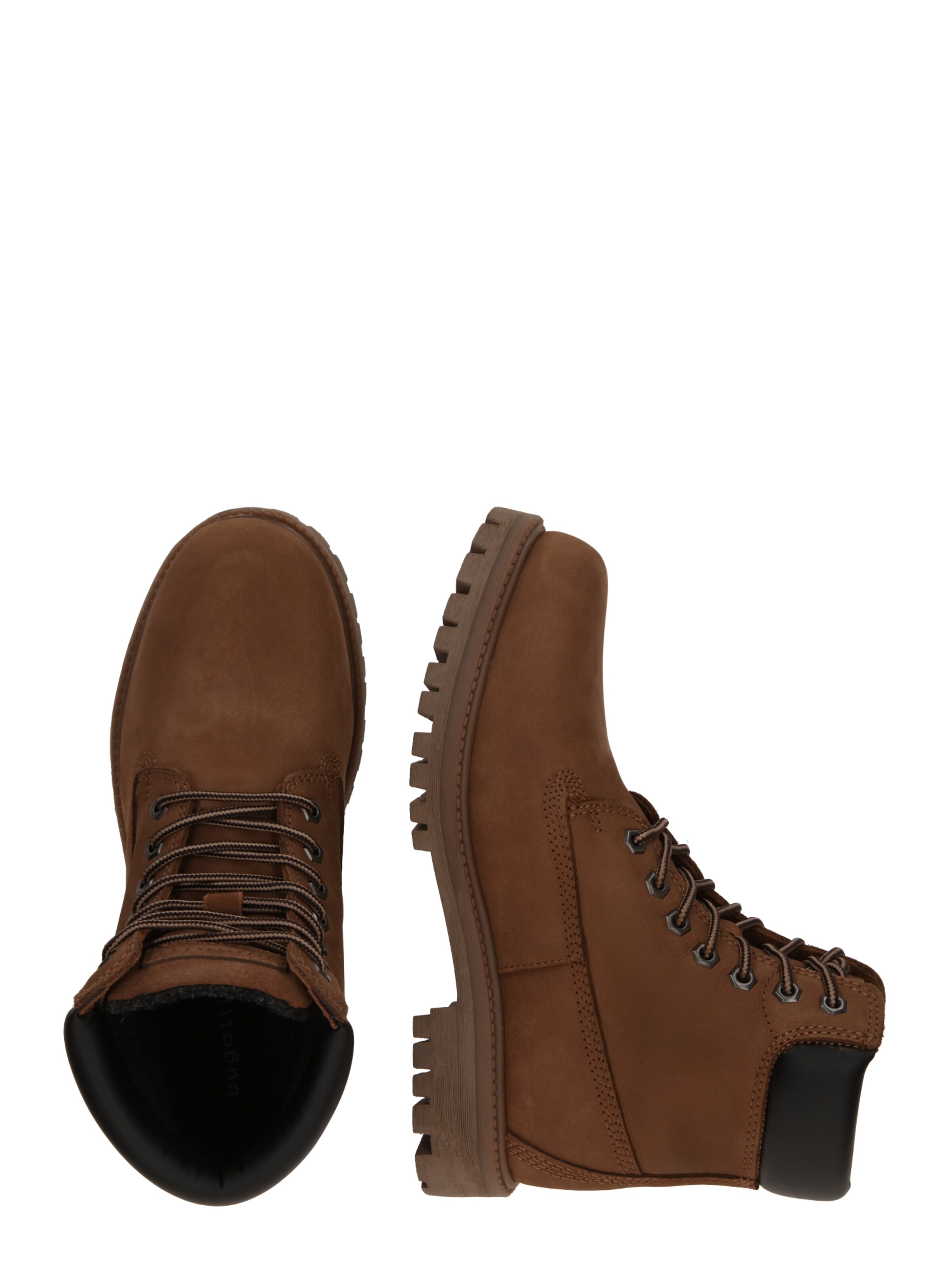 Boots stringati 'Poleman' di bugatti in marrone