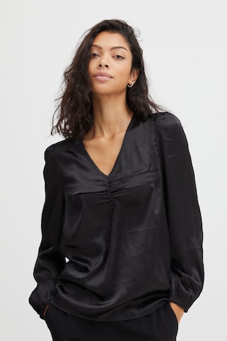 b.young Blouse in Black: front
