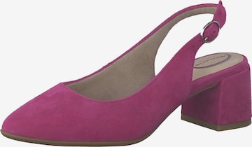 TAMARIS Slingback Pumps in Pink: front