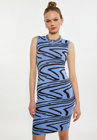 myMo ROCKS Sheath Dress in Blue: front