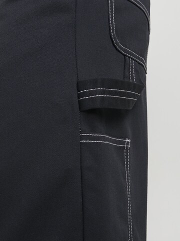 JACK & JONES Loosefit Cargohose 'Karl Carpenter' in Schwarz