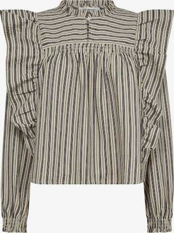 Chemisier co'couture en beige : devant