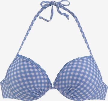 Hauts de bikini BUFFALO en bleu : devant