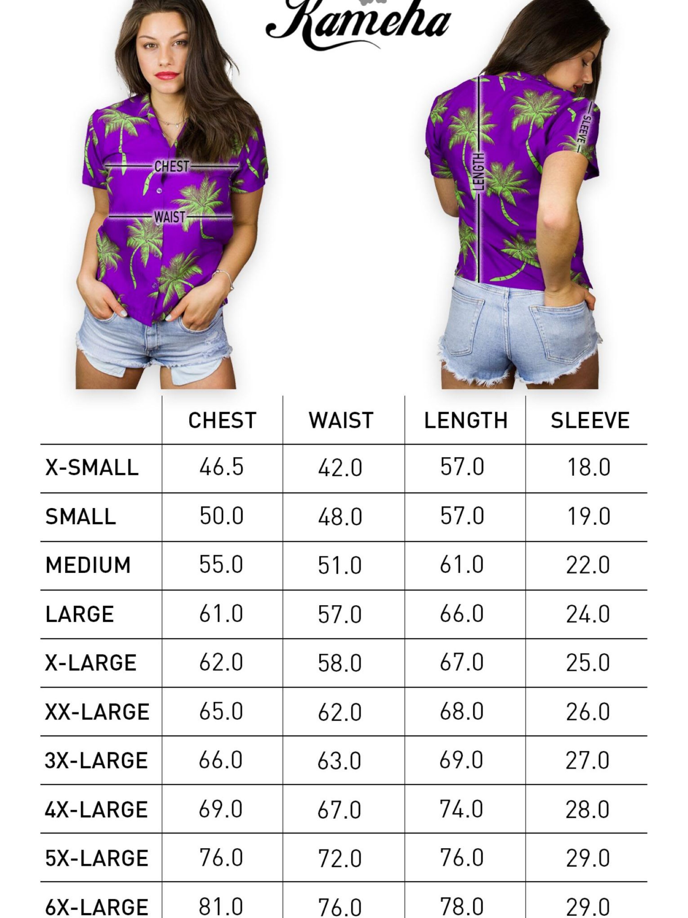 King Kameha Blouse 'Palmshadow' in Purple