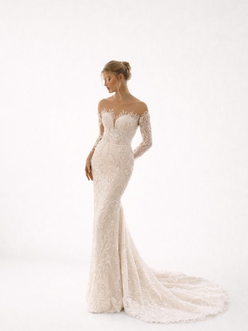 Robe de soirée 'Iriselle Wedding dress' Devotion Dresses en beige : devant