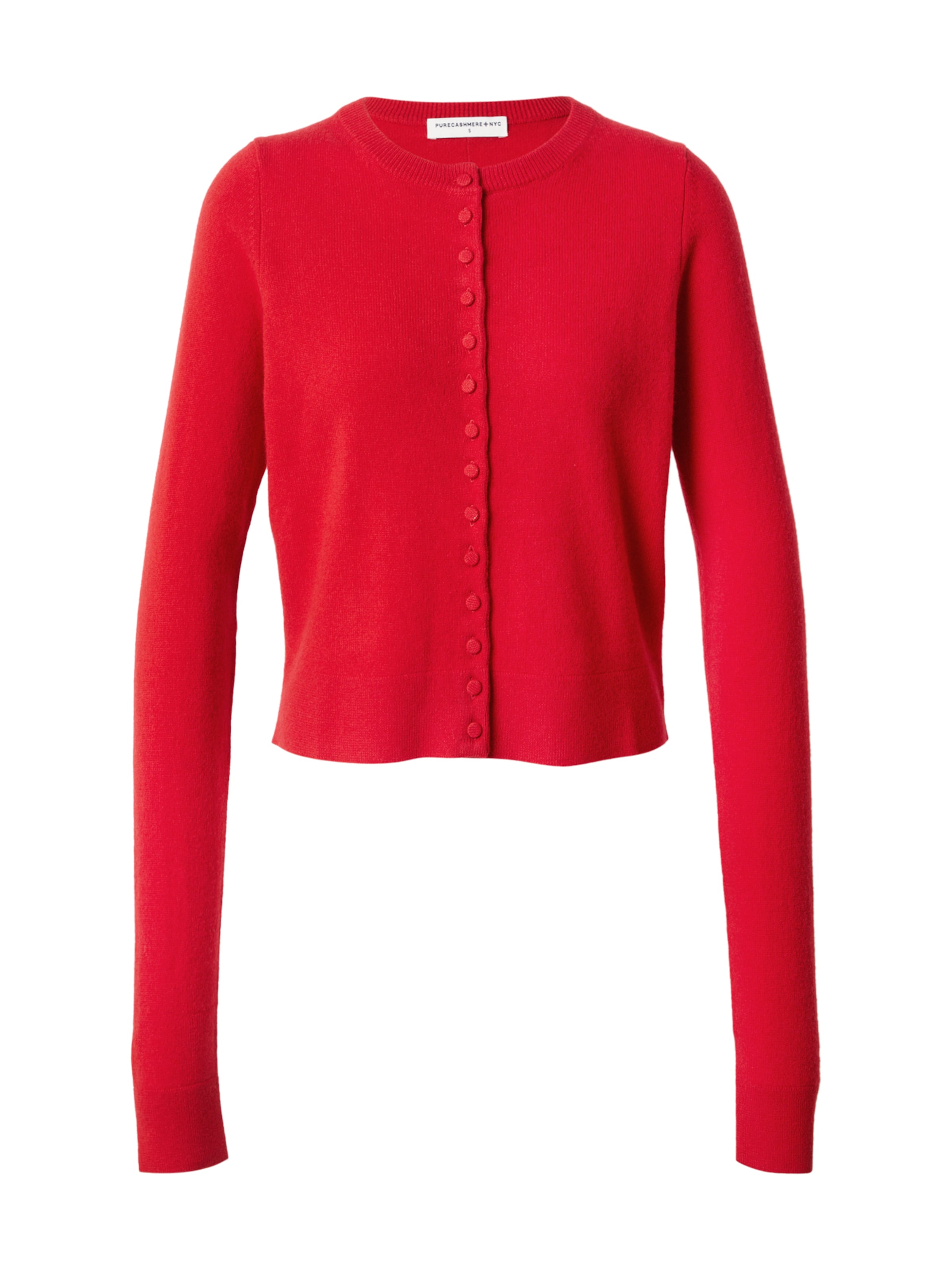 Pure Cashmere NYC Gebreid vest in Rood: voorkant