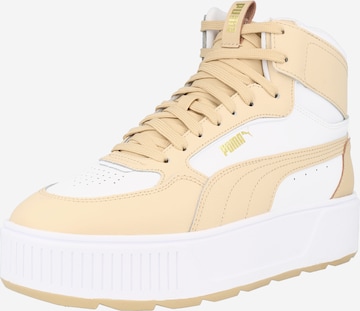 PUMA High-Top Sneakers 'Karmen' in Beige: front