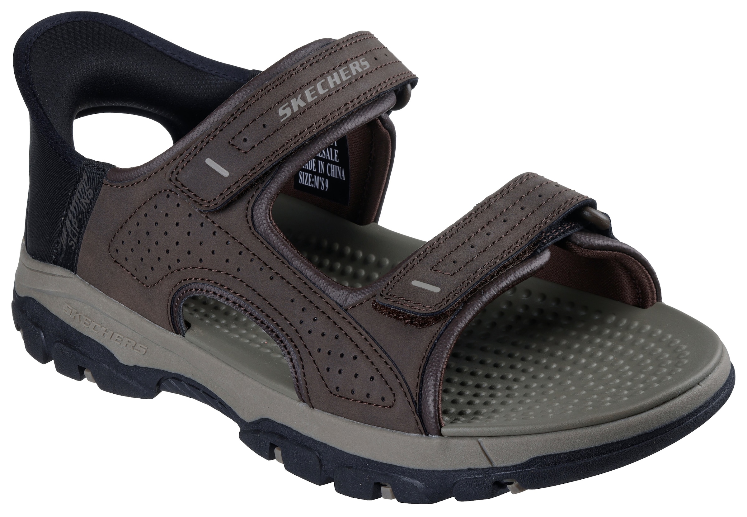 SKECHERS Sandals in Brown: front