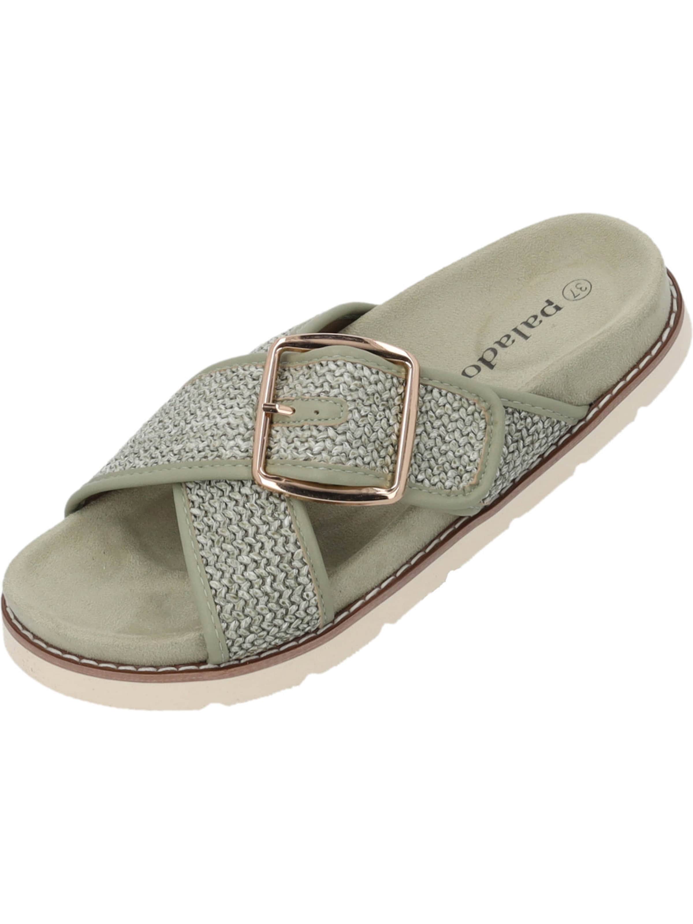 Palado Mules 'Myneris' in Green: front