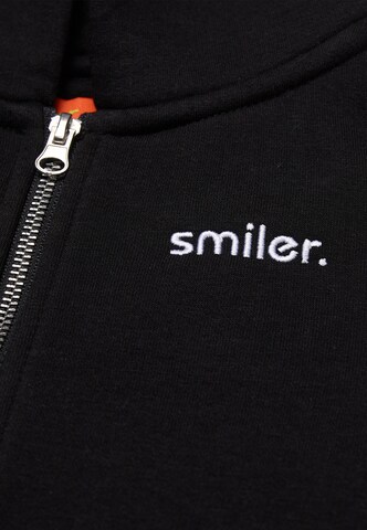 smiler. Sweatjacke in Schwarz