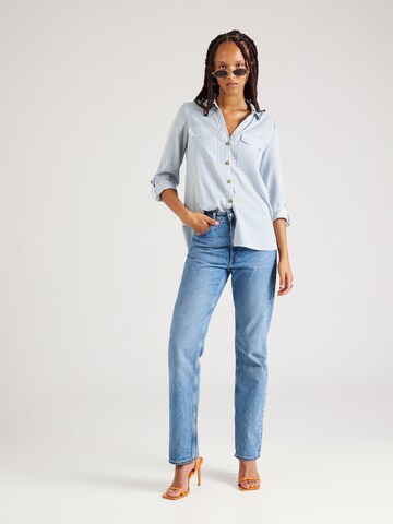 VERO MODA Bluse 'BUMPY' in Blau