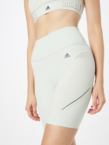 ADIDAS SPORTSWEAR Skinny Sportshorts 'Tailored Hiit 45 Seconds' in Grün