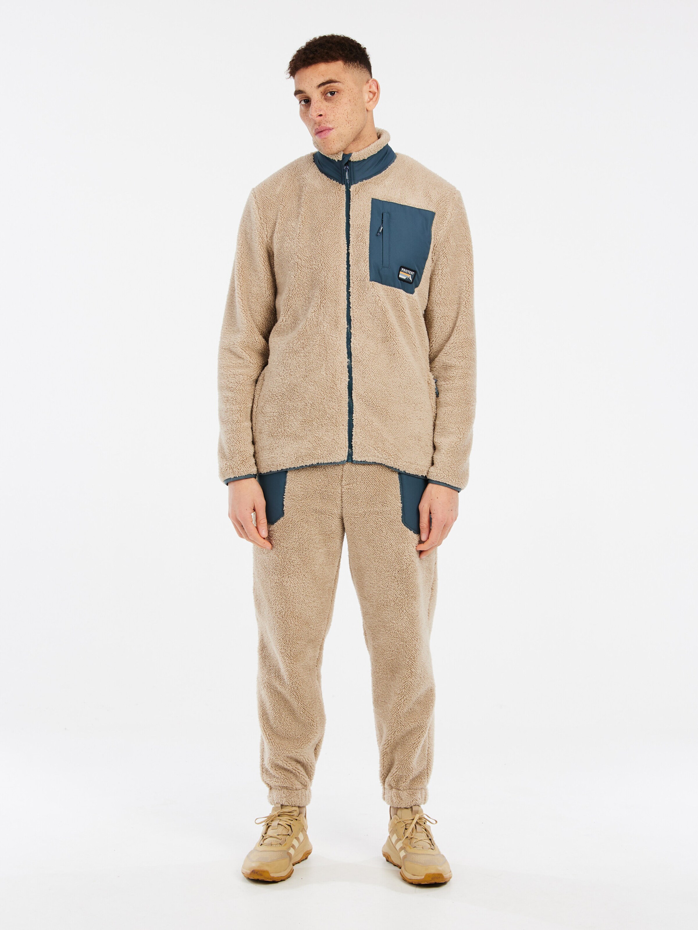 PROTEST Fleecejacke 'PRTLOAD'‌‌‌‌‌‌ in Braun: Vorderseite