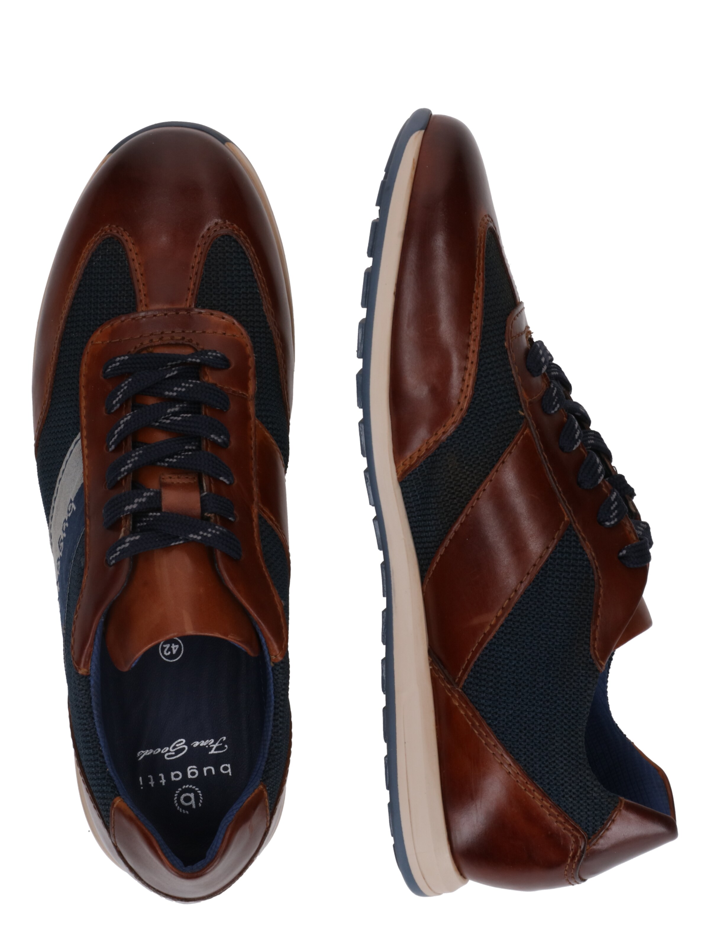 Sneaker bassa di bugatti in marrone