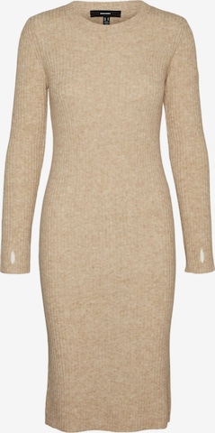 VERO MODA Gebreide jurk 'Britany' in Beige: voorkant