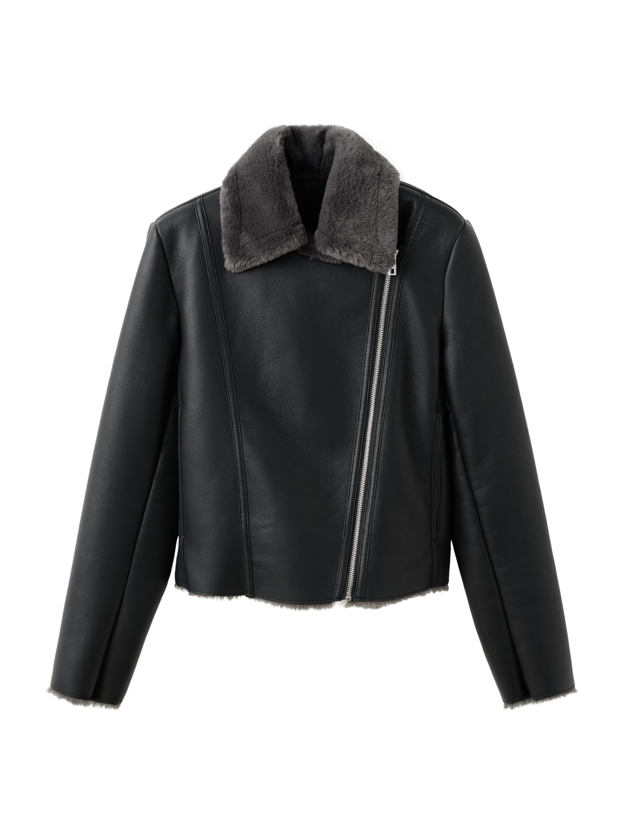 MANGO Jacke 'CADI' in Schwarz: Vorderseite