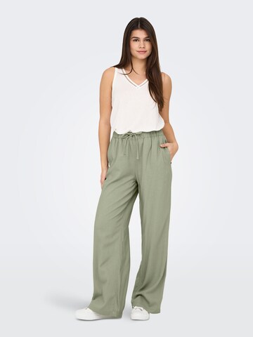 Wide leg Pantaloni 'ONLCaro' di ONLY in verde