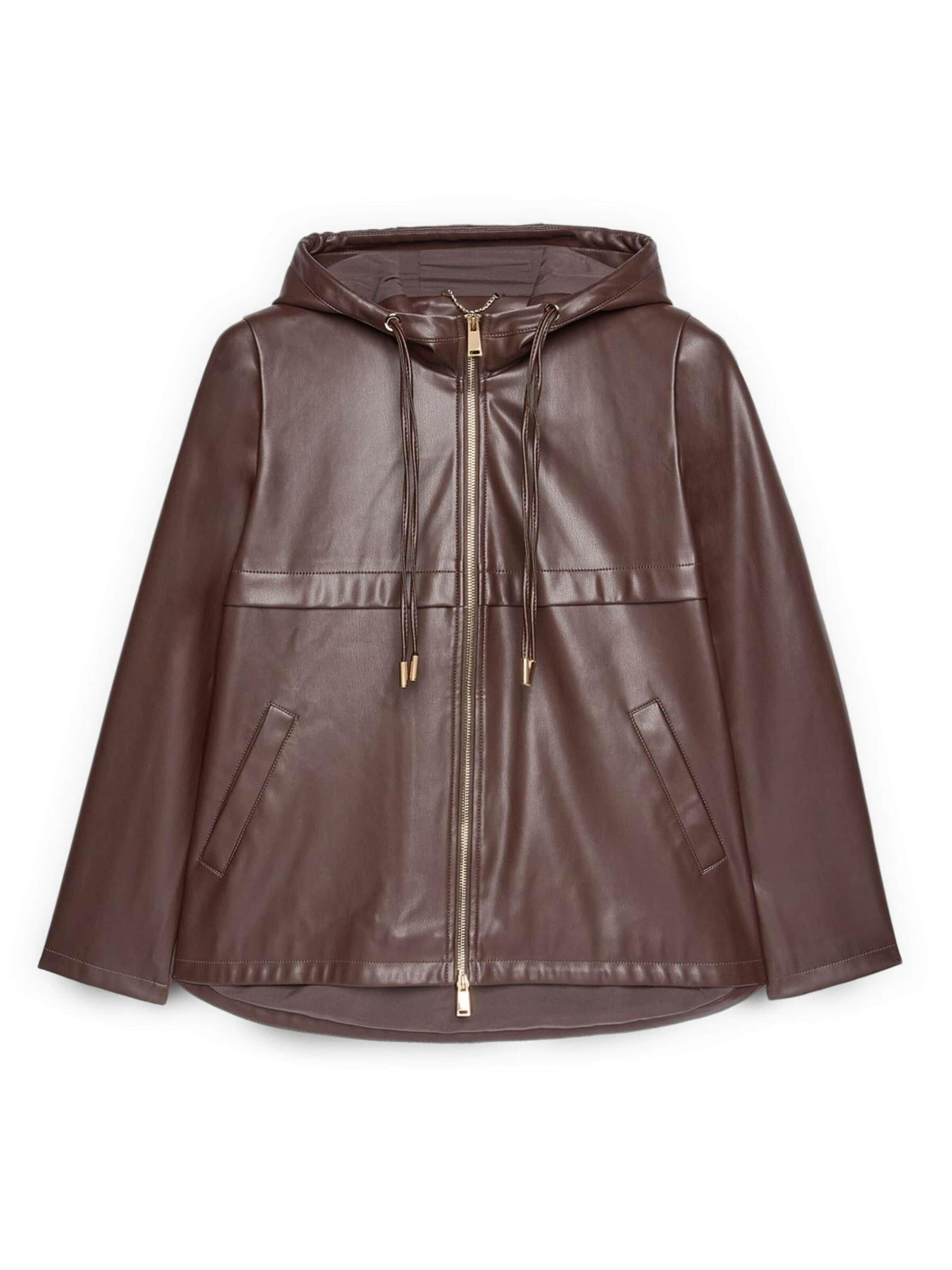 Veste mi-saison Fiorella Rubino en marron : devant
