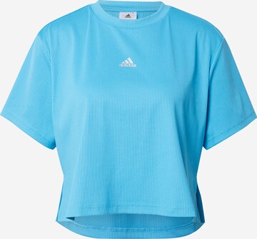 ADIDAS SPORTSWEAR - Camisa funcionais em azul: frente