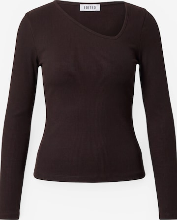 EDITED Shirt 'Rufina' in Braun: Vorderseite
