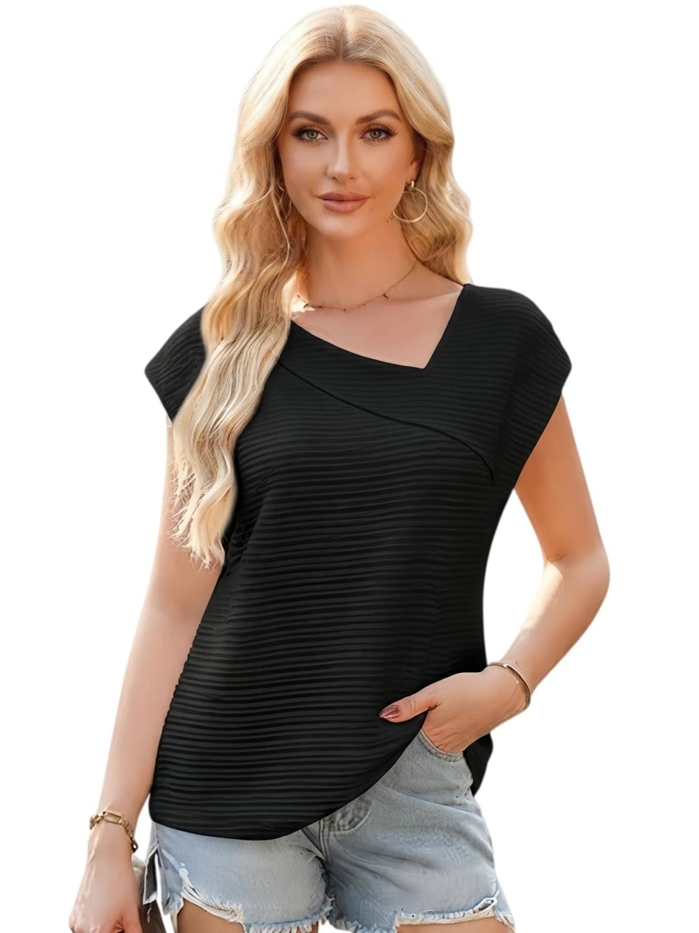 Yesfashion Koszulka w kolorze czarny: przód