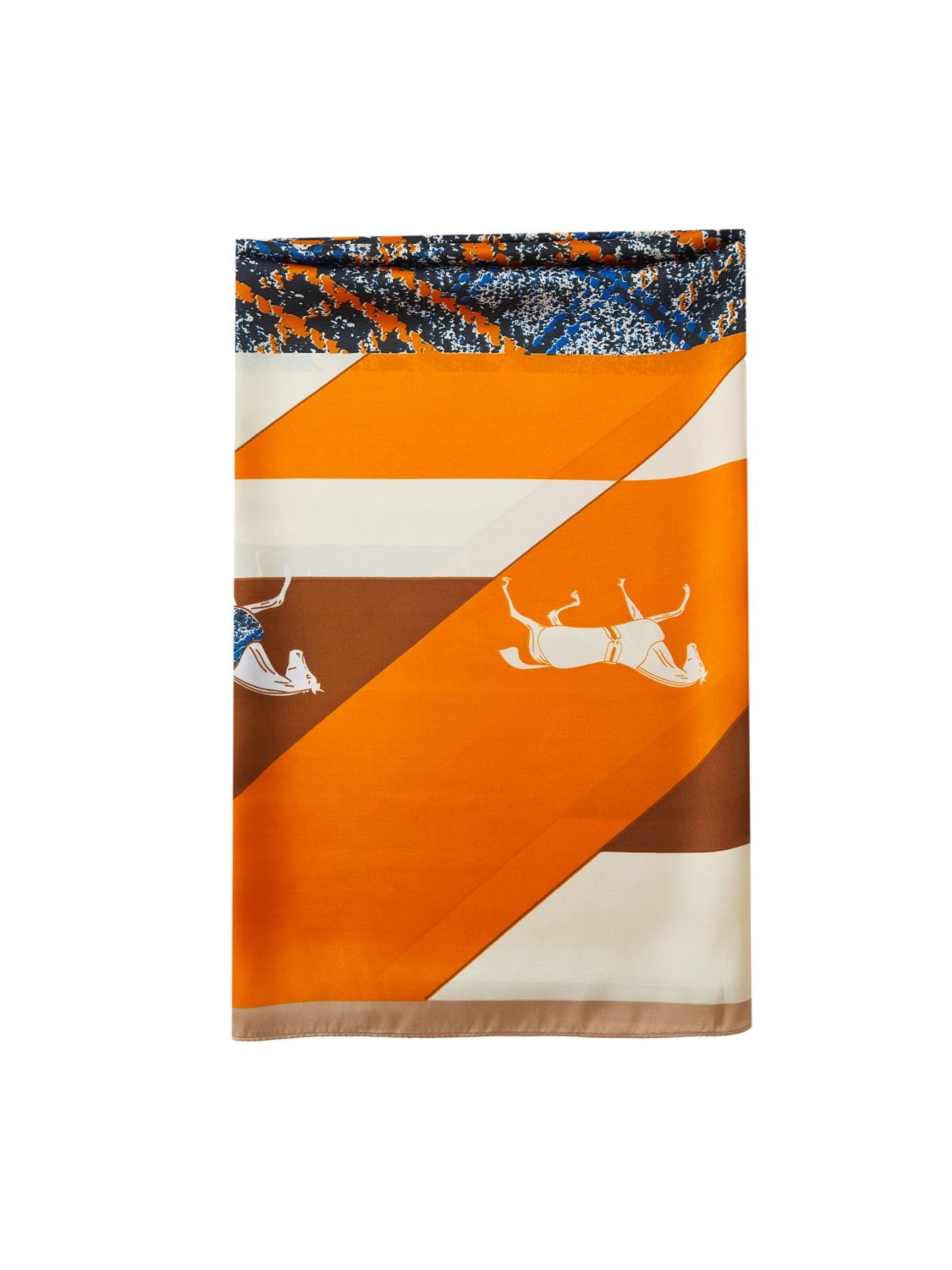 19V69 ITALIA - Chal 'Etole de soie Vivace Patchwork' en naranja