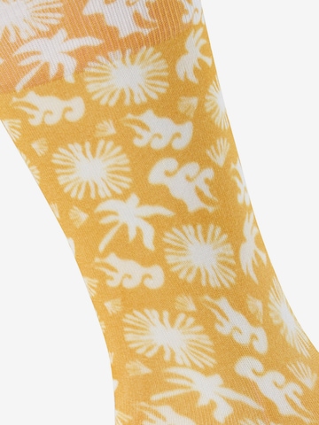 BURLINGTON Socks 'Lagoon' in Yellow: front