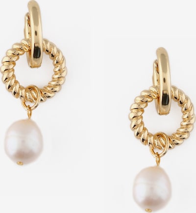 Orelia Earrings in Gold / Pearl white, Item view